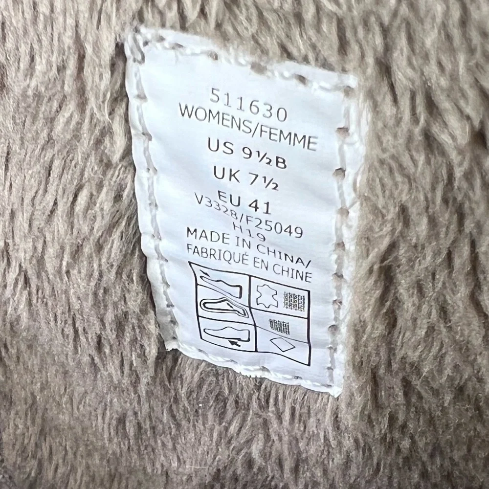 Lands End Womens cream Quilted Suede All Weather Mid-calf (S1)